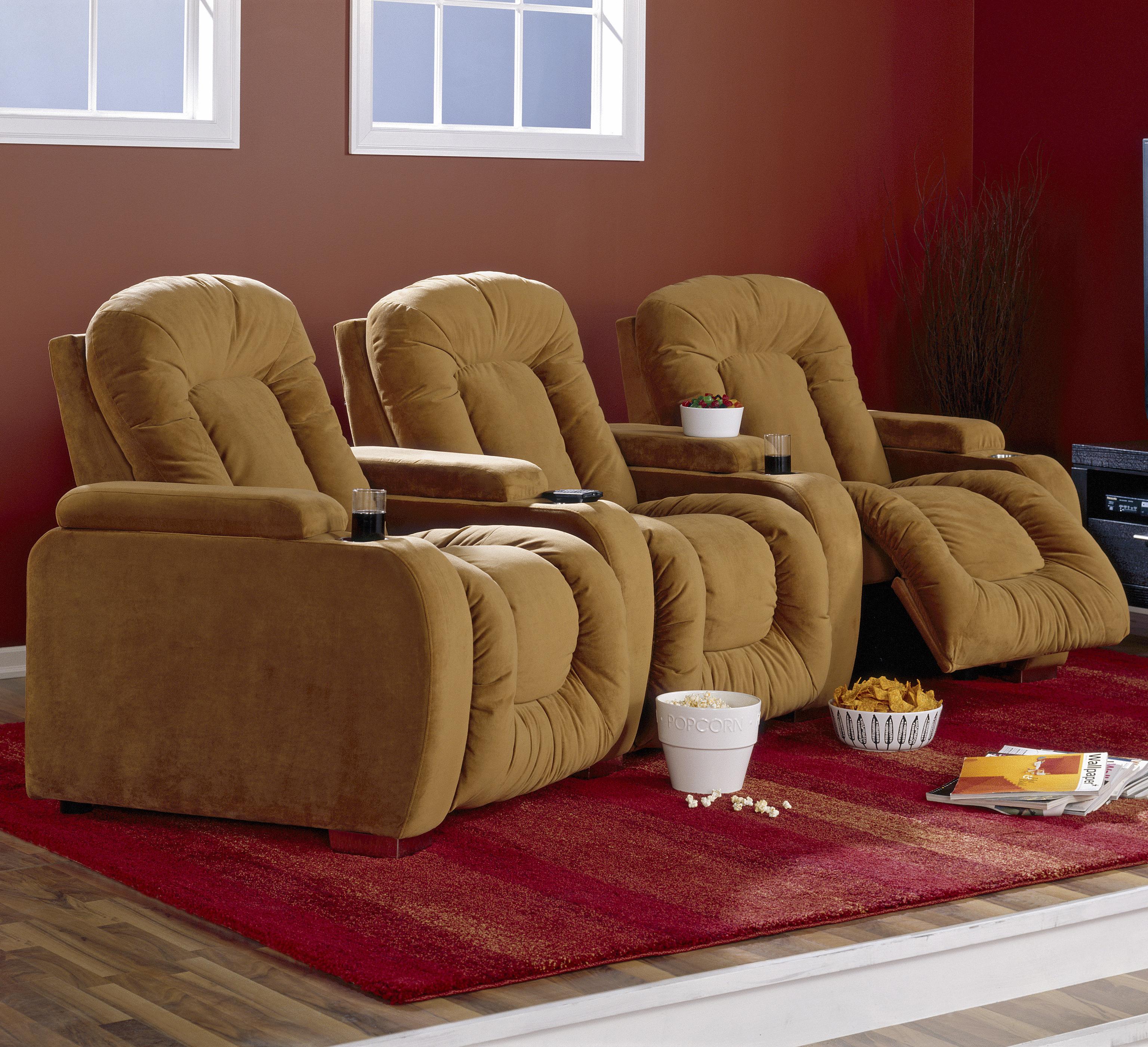 Palliser Rhumba Three Person Home Theater Recliner with Manual and