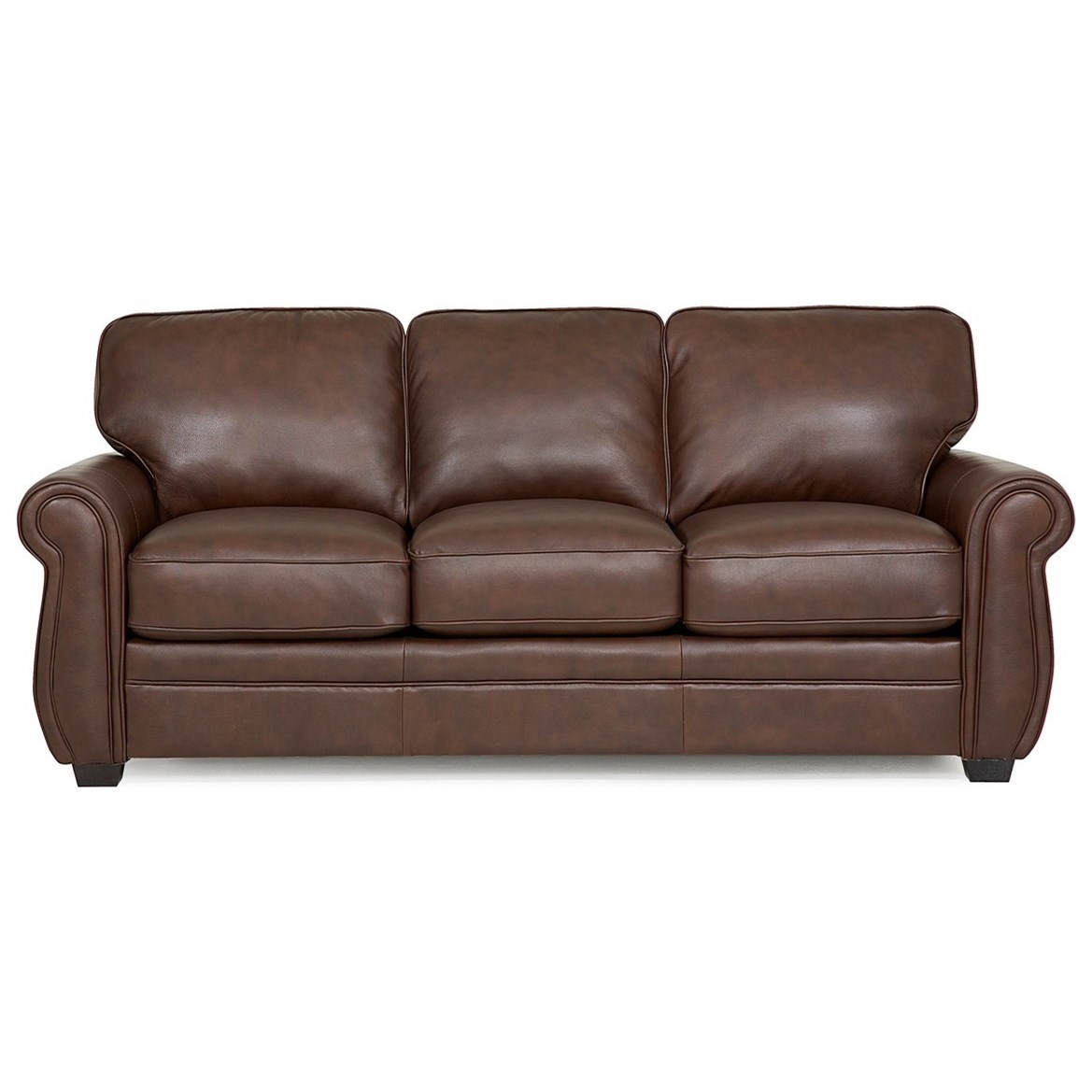 Thompson Contemporary Double Sofabed With Exposed Wood Feet By Palliser At Dunk Bright Furniture