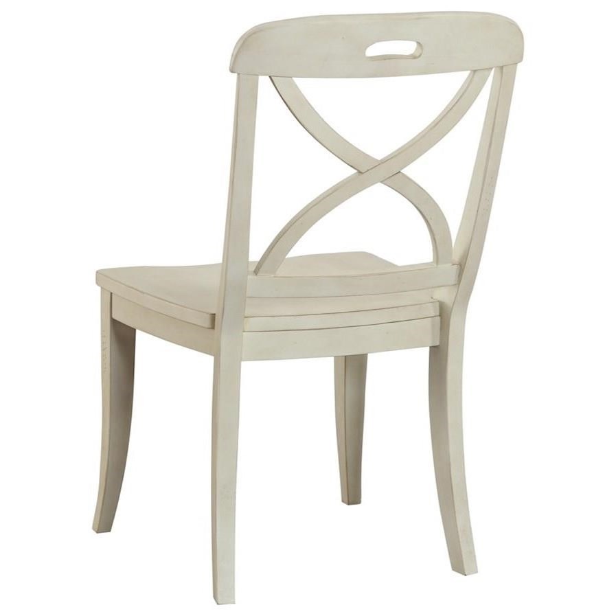 Panama Jack by Palmetto Home Millbrook 112632S X Back Dining Side Chair Baer's Furniture