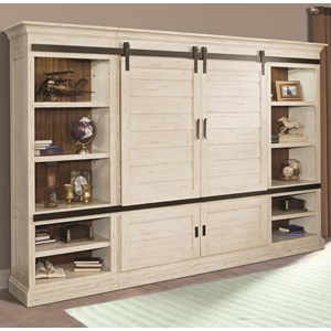 Parker House Chesapeake 4 Piece Sliding Door Entertainment Wall