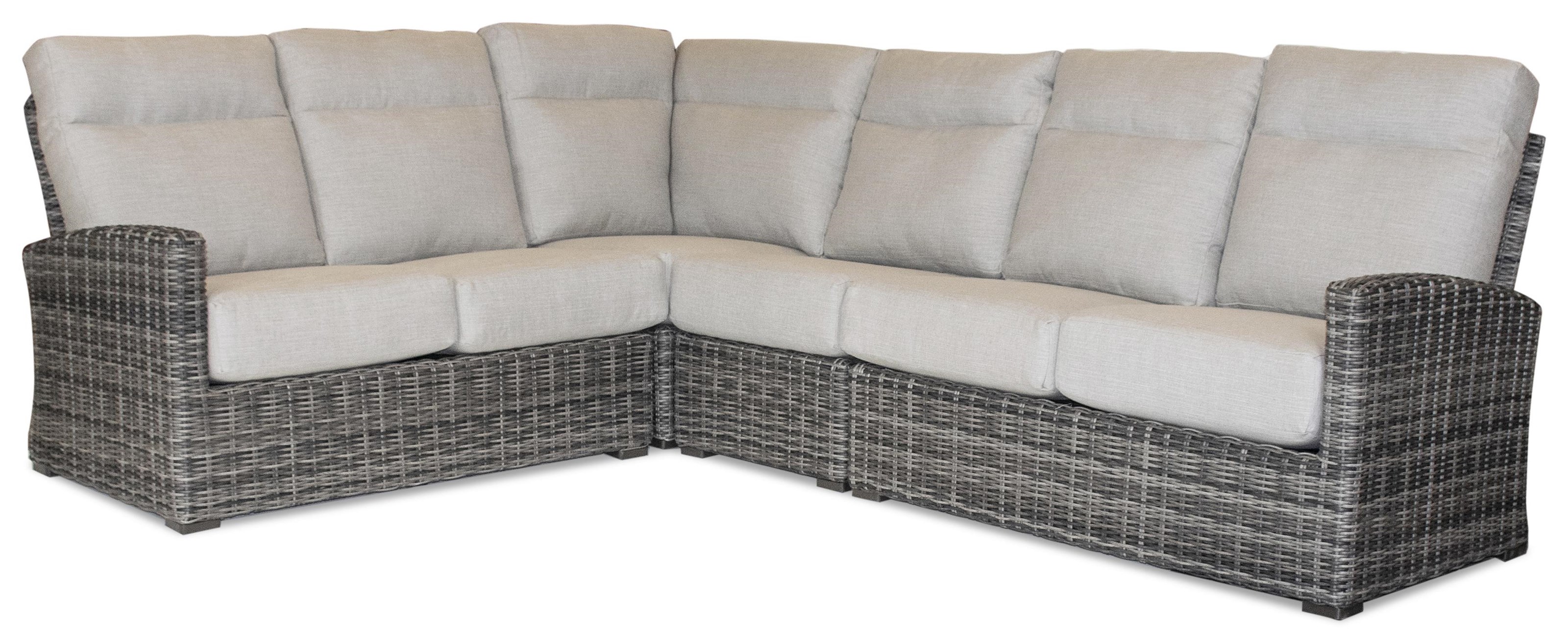 Patio Renaissance Patio Renaissance 4pc Sectional Raf Laf Wedge And Armless Johnny Janosik Outdoor Sectional Sofa Groups