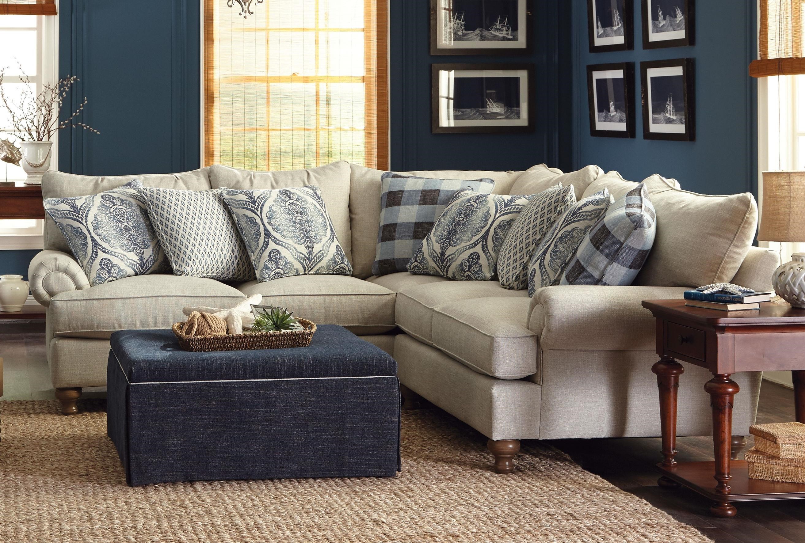 Paula Deen By Craftmaster P711700 2 Piece Sectional Sofa With Rolled 2 Piece Sectional Sofa