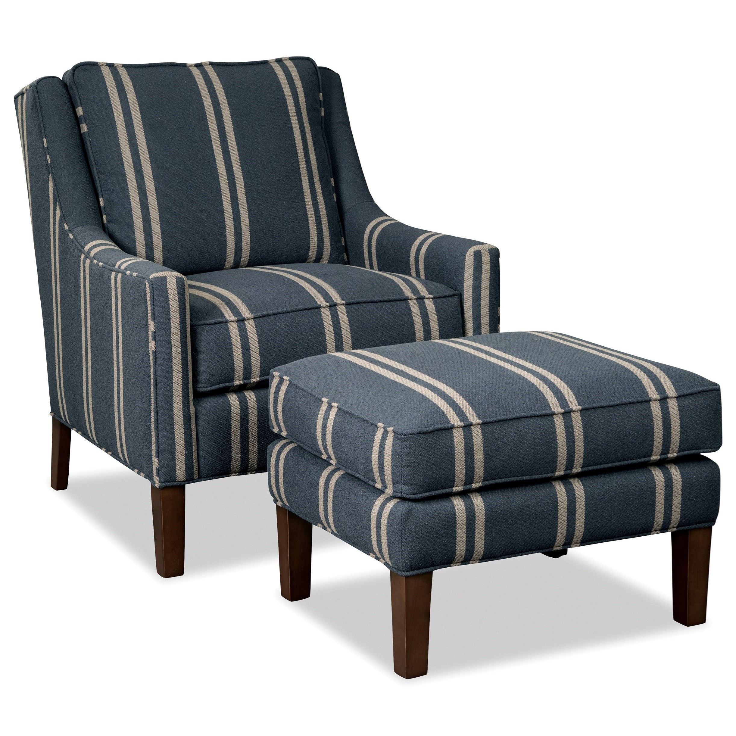 Paula Deen By Craftmaster Paula Deen Upholstered Accents Contemporary Chair And Ottoman Set Sprintz Furniture Chair Ottoman Sets