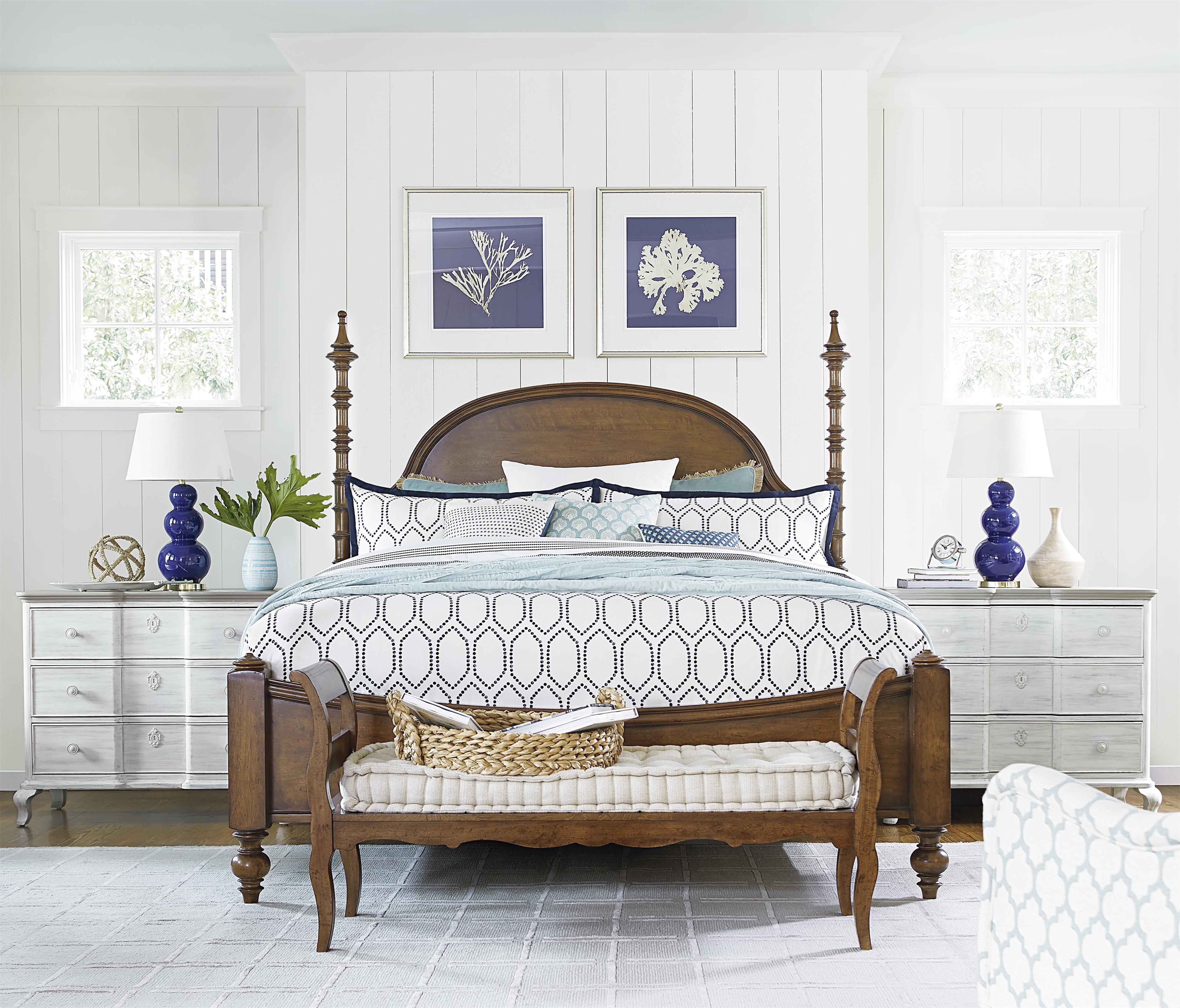 Paula Deen by Universal Dogwood 596280B The Dogwood Queen Bed with
