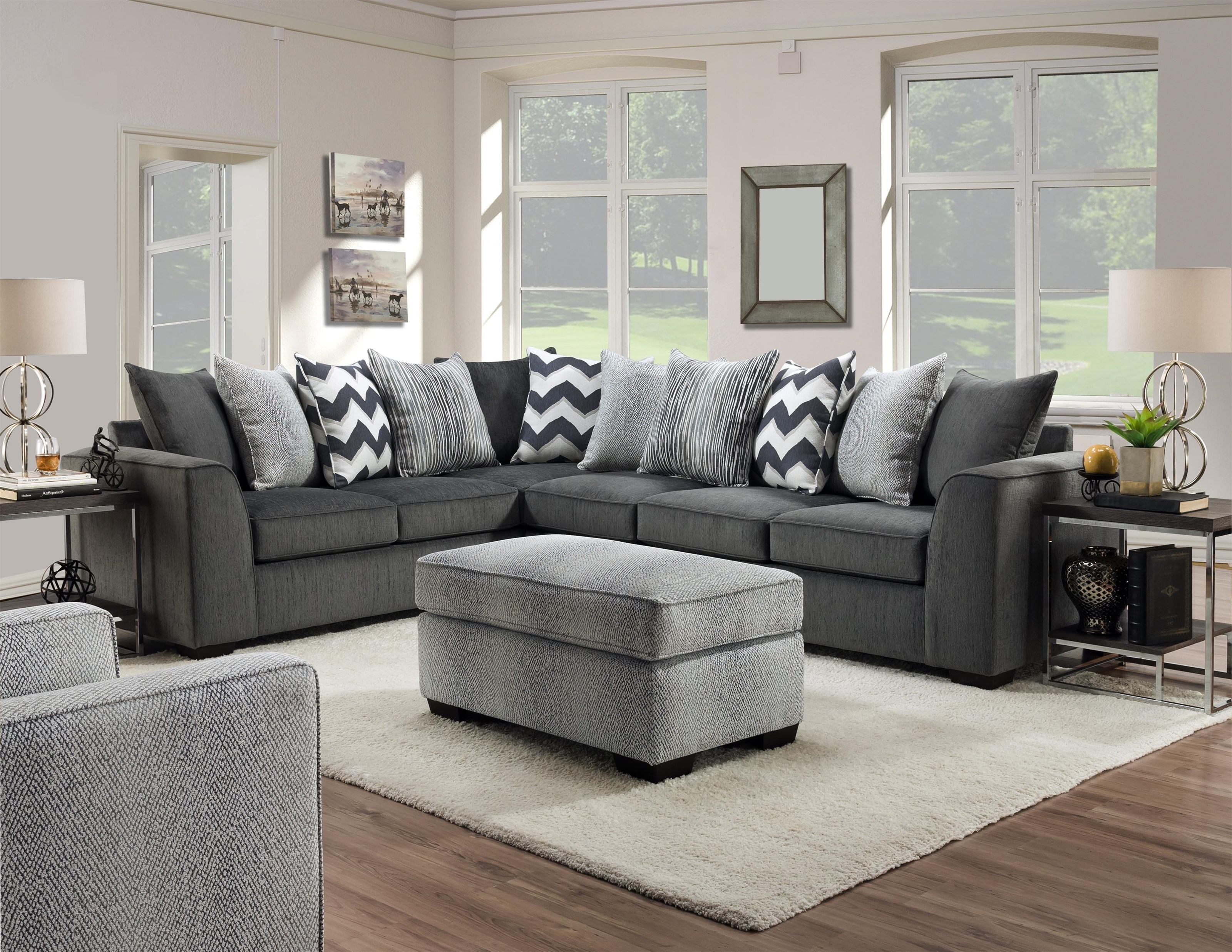 Peak Living 2600 2 Piece Sectional Darvin Furniture Sectional Sofas