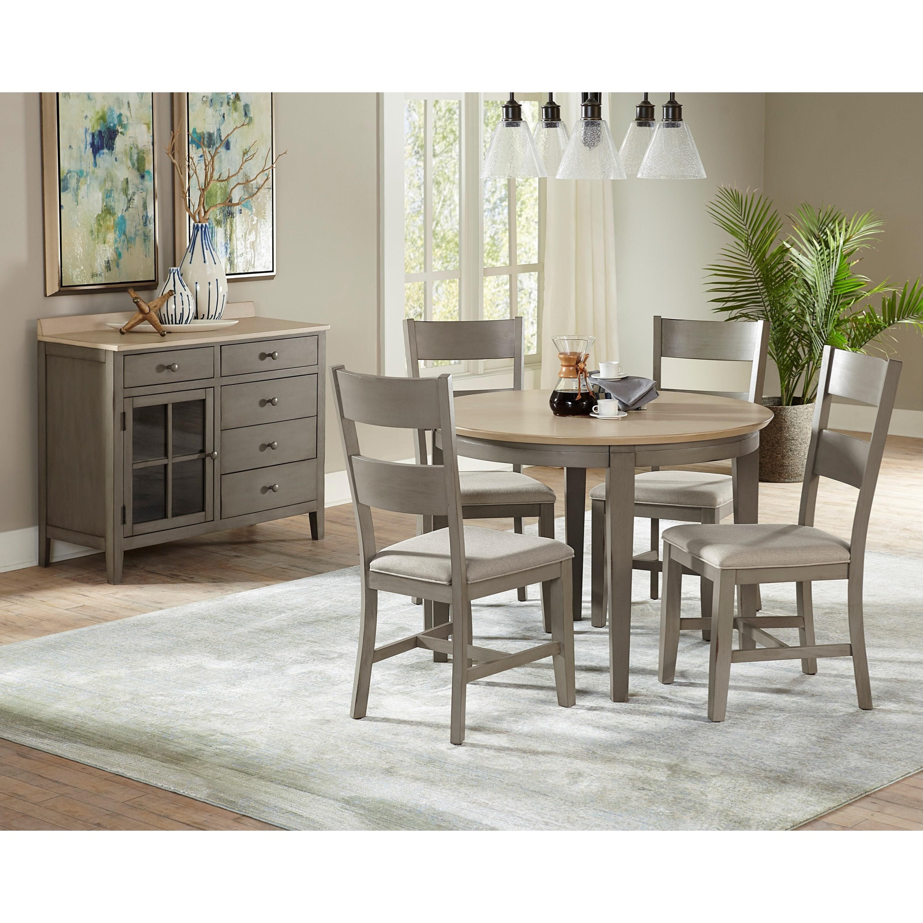 Progressive Furniture Toronto Transitional Server with Glass Door