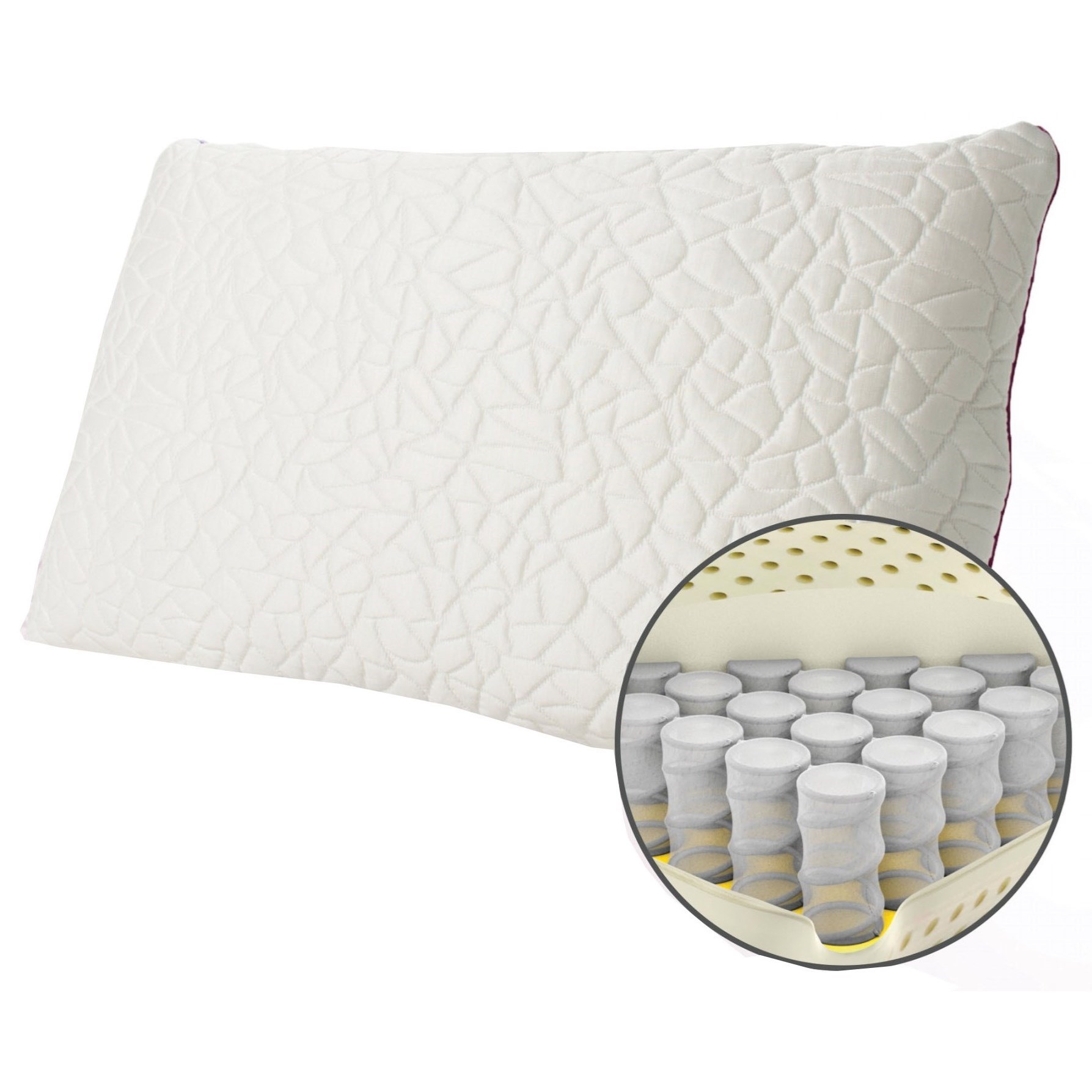 hybrid memory foam pillow
