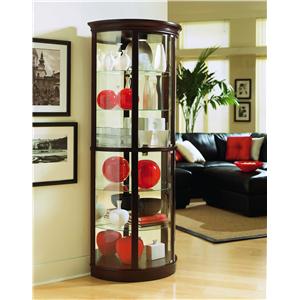 Pulaski Furniture Curios Half Round Curio