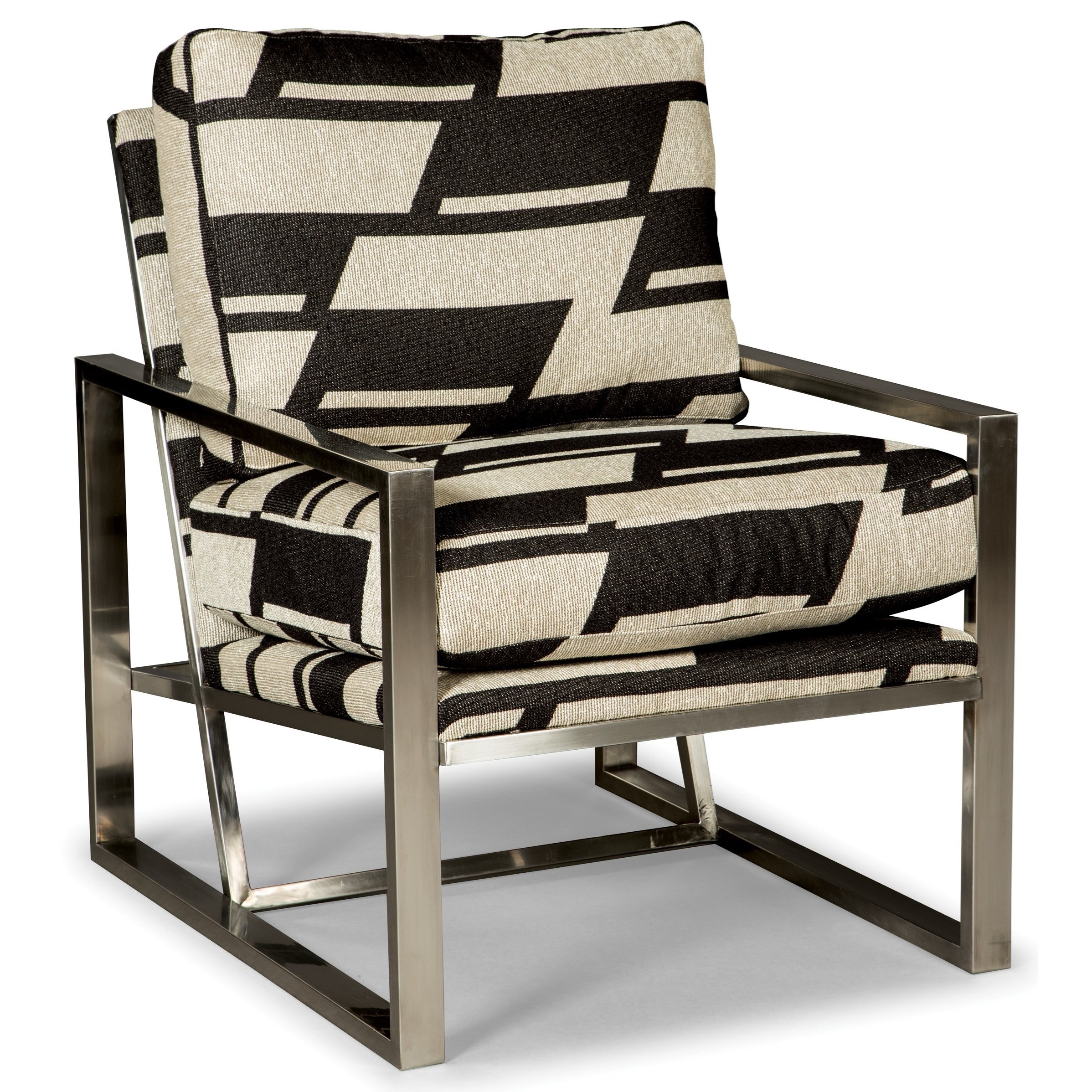 Rachael Ray Home by Craftmaster R069810 Modern Upholstered Chair with Metal Frame | Darvin ...