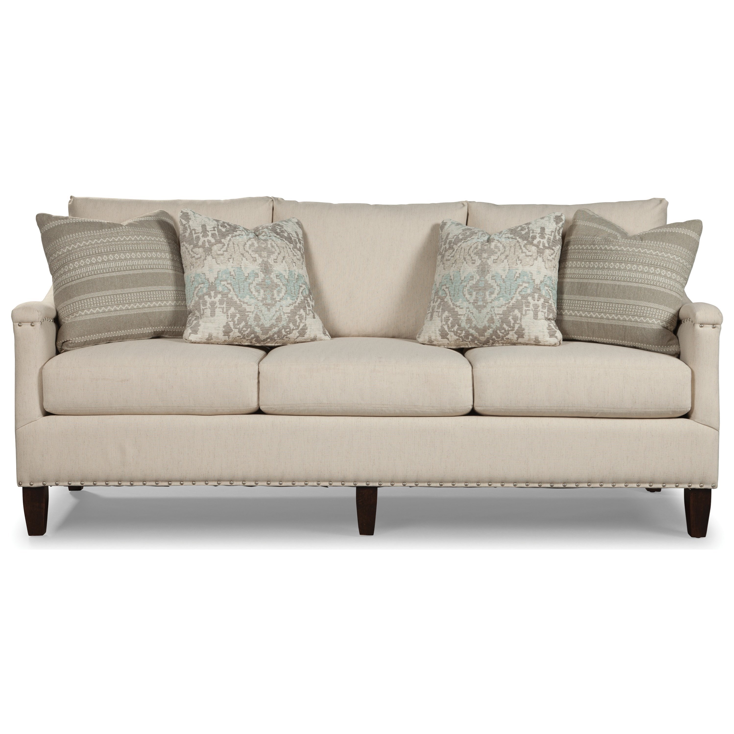 Rachael Ray Home by Craftmaster Upstate Saratoga Sofa with Nailheads