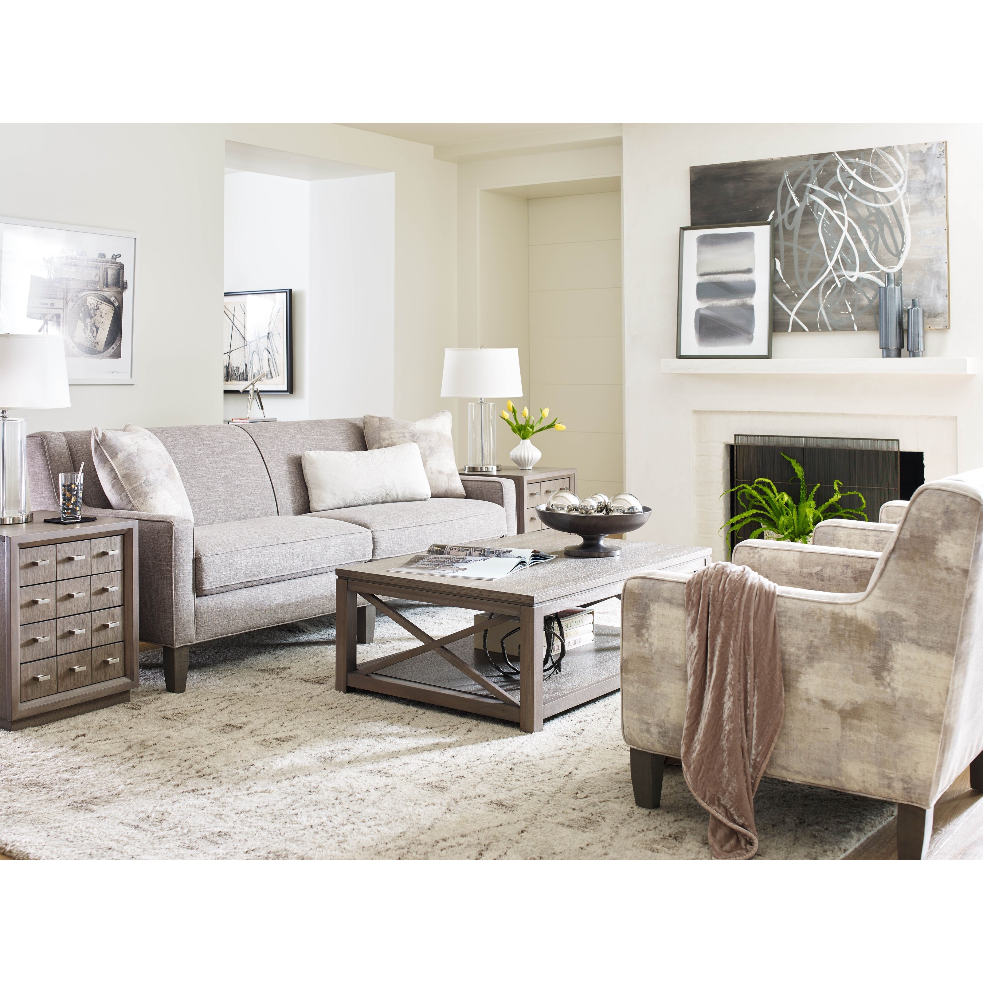 Rachael Ray Home by Craftmaster R7621 Contemporary Two Seat Sofa