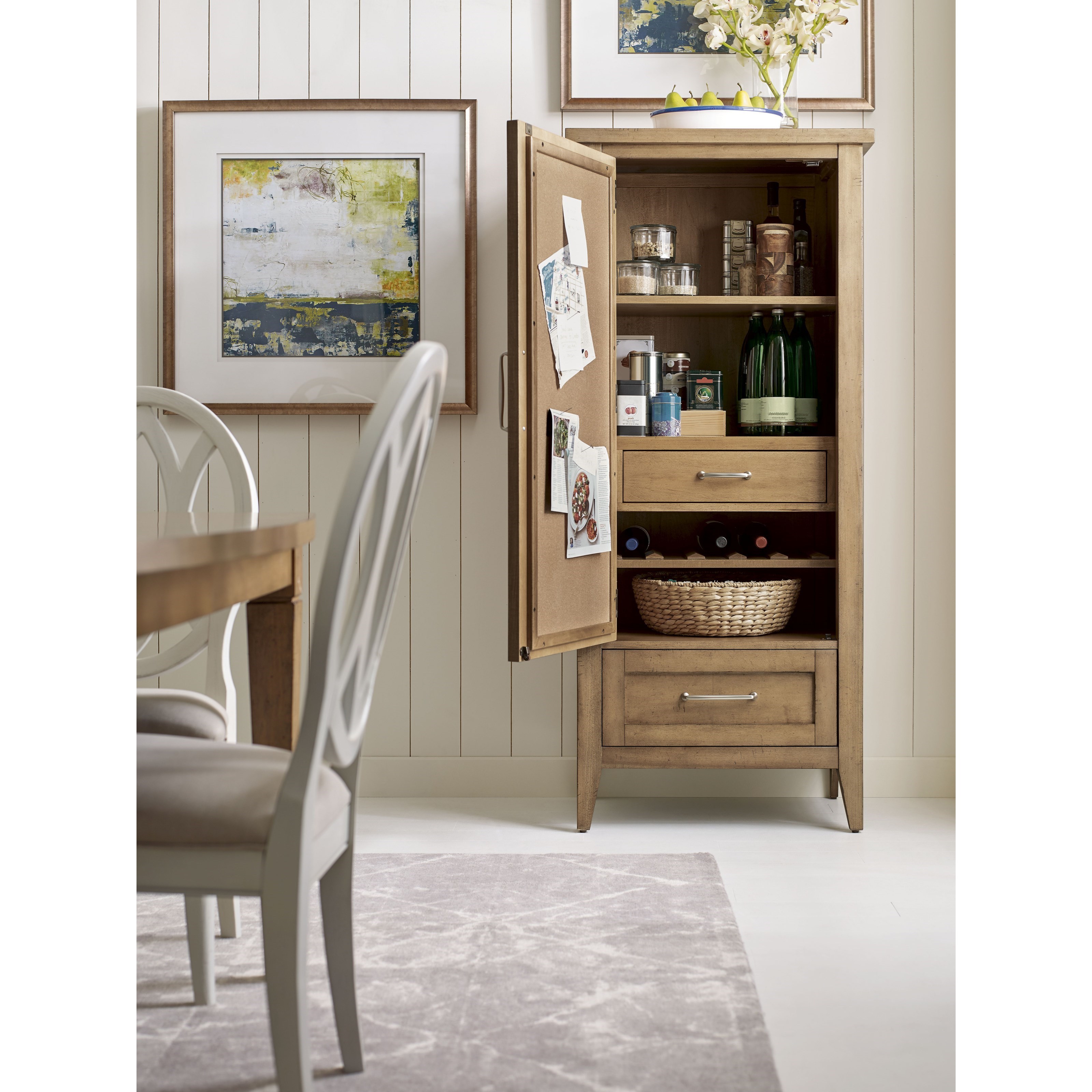 Rachael Ray Home by Legacy Classic Everyday Dining Pantry Cabinet with Wine Storage Rack ...