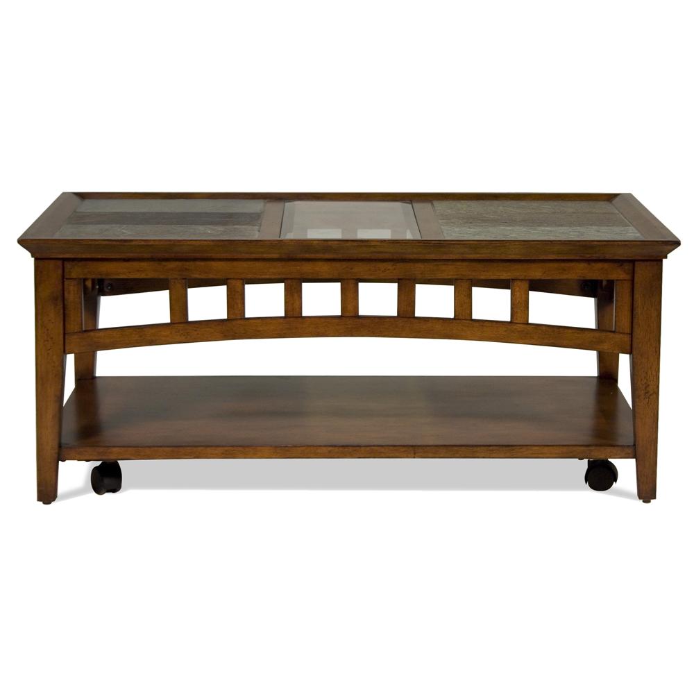 Riverside Furniture Andorra Rectangular Coffee Table With Slate Andorra Rectangular Coffee Table With Slate Tiles By Riverside Furniture