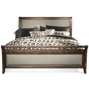 Riverside Furniture Belmeade Queen Sleigh Upholstered Bed