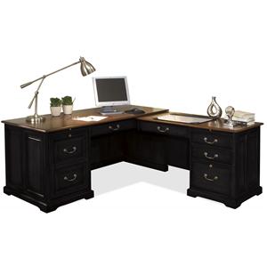 Riverside Furniture Bridgeport L Computer Workstation