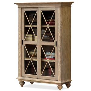 Riverside Furniture Coventry Sliding Door Bookcase