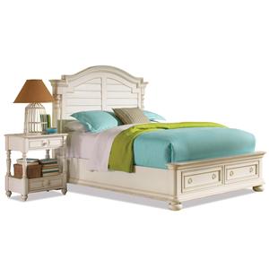 the bedroom store hazlehurst ga indoor riverside furniture placid cove cal king arch storage bed rectangular tv console with shutter the bedroom store hazlehurst ga indoor riverside furniture placid cove cal king arch storage bed rectangular tv console with shutter