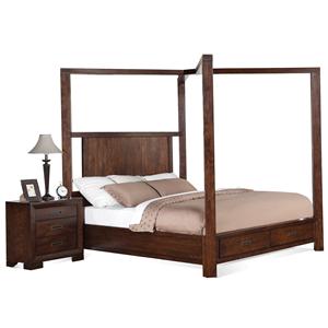 Canopy Beds Muncie Anderson Marion In Gill Queen Canopy Storage Bed
