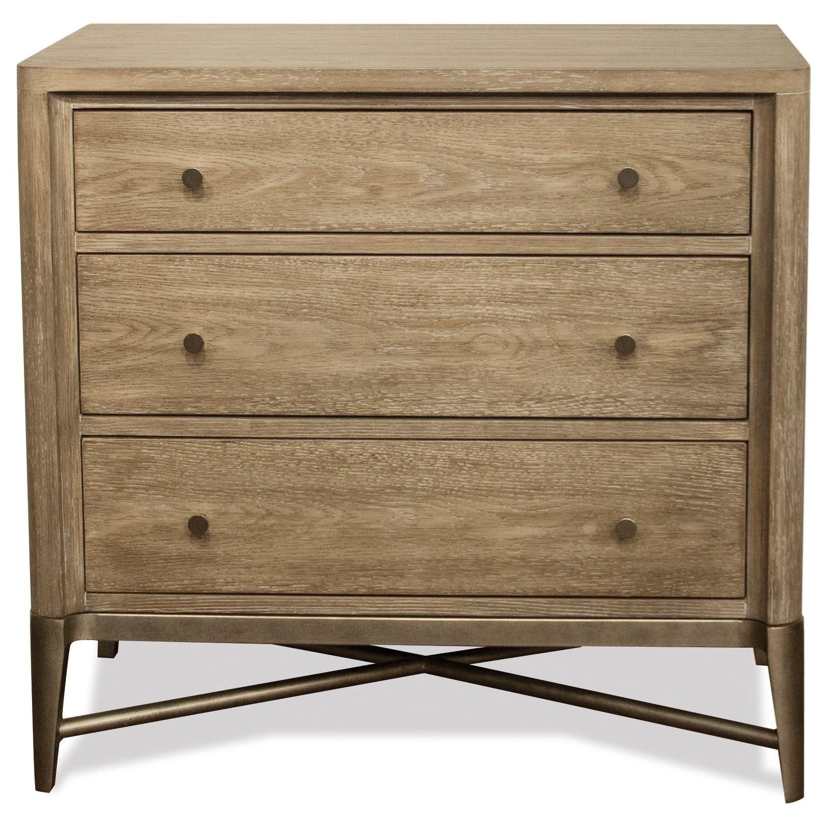 Riverside Furniture Sophie 3 Drawer Nightstand With Dual Usb Charging Port Wayside Furniture Night Stands