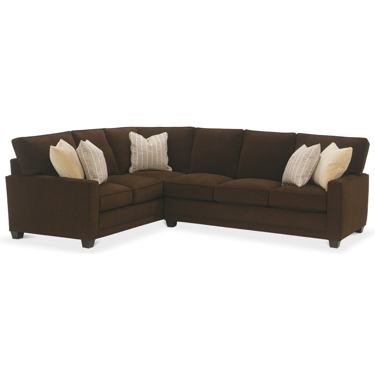 Rowe My Style I Customizable Sectional Sofa With Track Arms