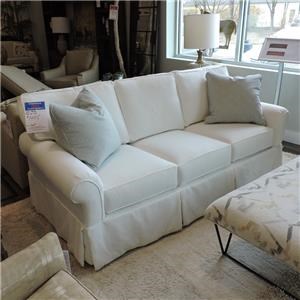 Rowe Nantucket Casual Style Sofa With Two Accent Pillows Rowe Nantucket Casual Style Sofa With Two Accent Pillows