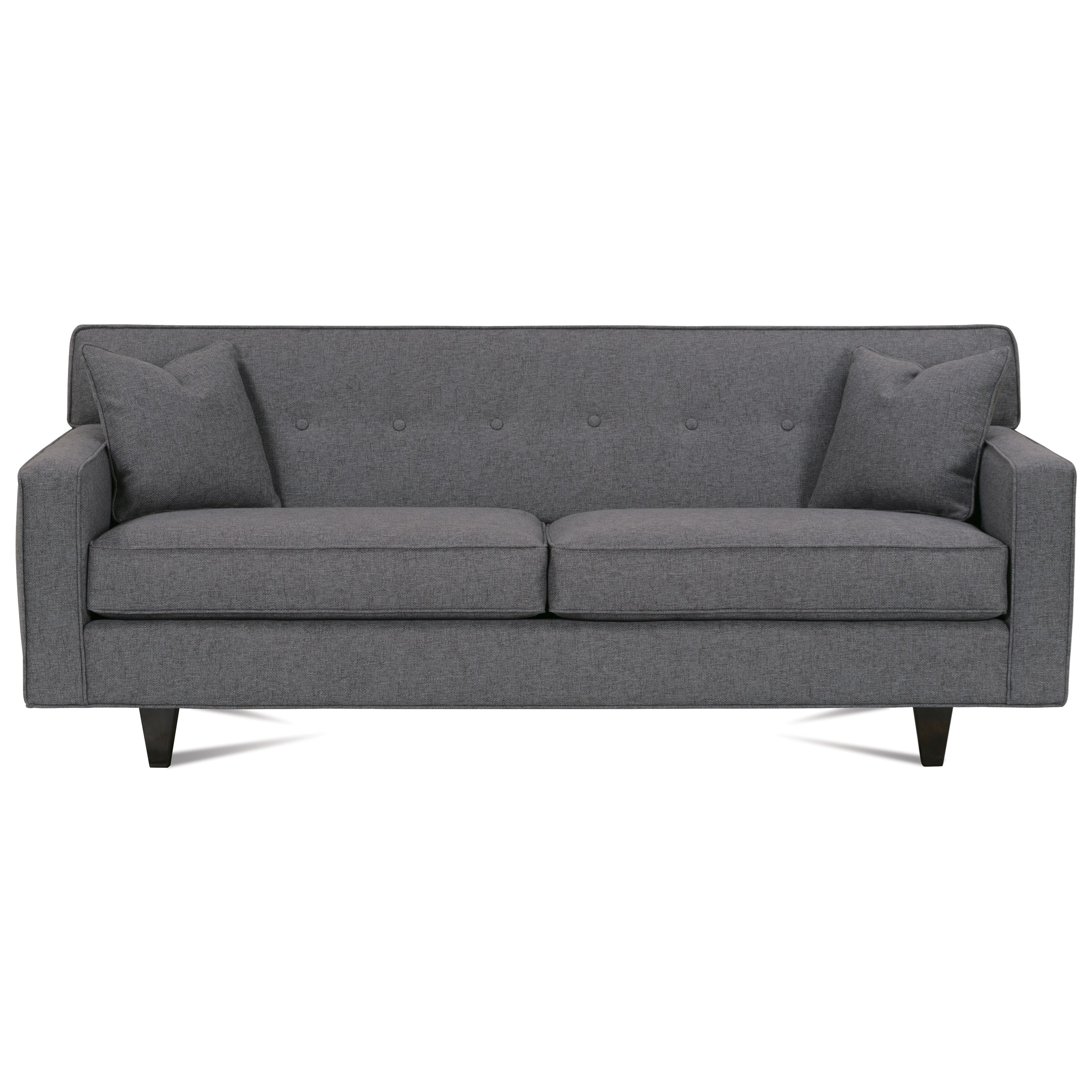 Dorset Contemporary 80 2 Cushion Sofa With Track Arms By Rowe At Steger S Furniture