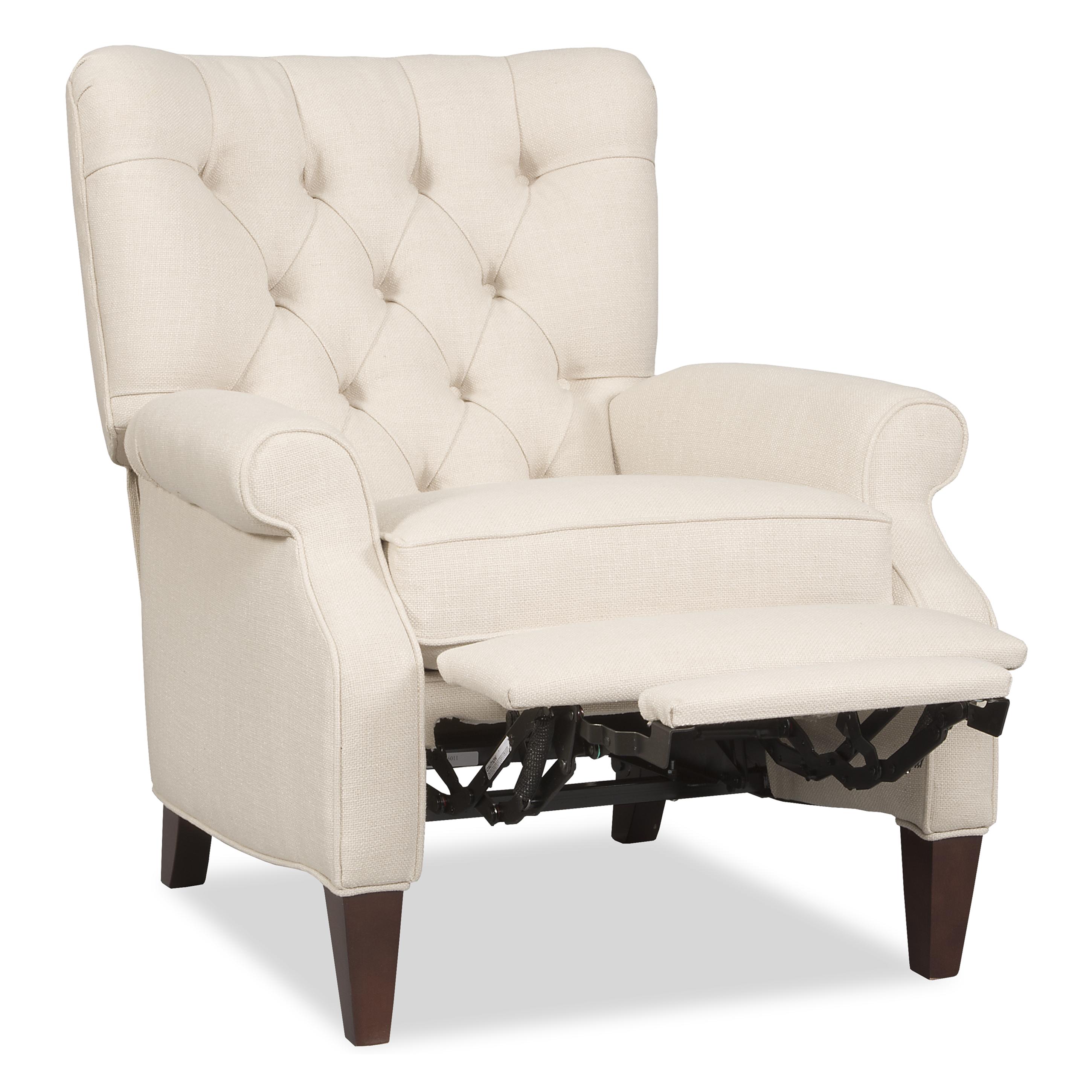 Sam Moore Annick Traditional HiLeg Recliner with Rolled Arms and