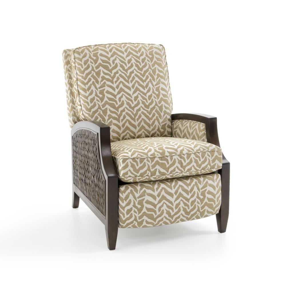 Sam Moore Zephyr 517830019982 Coastal High Leg Recliner with Wicker