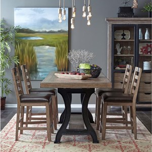 Samuel Lawrence Flatbush 5 Piece Gathering Table and Chair Set