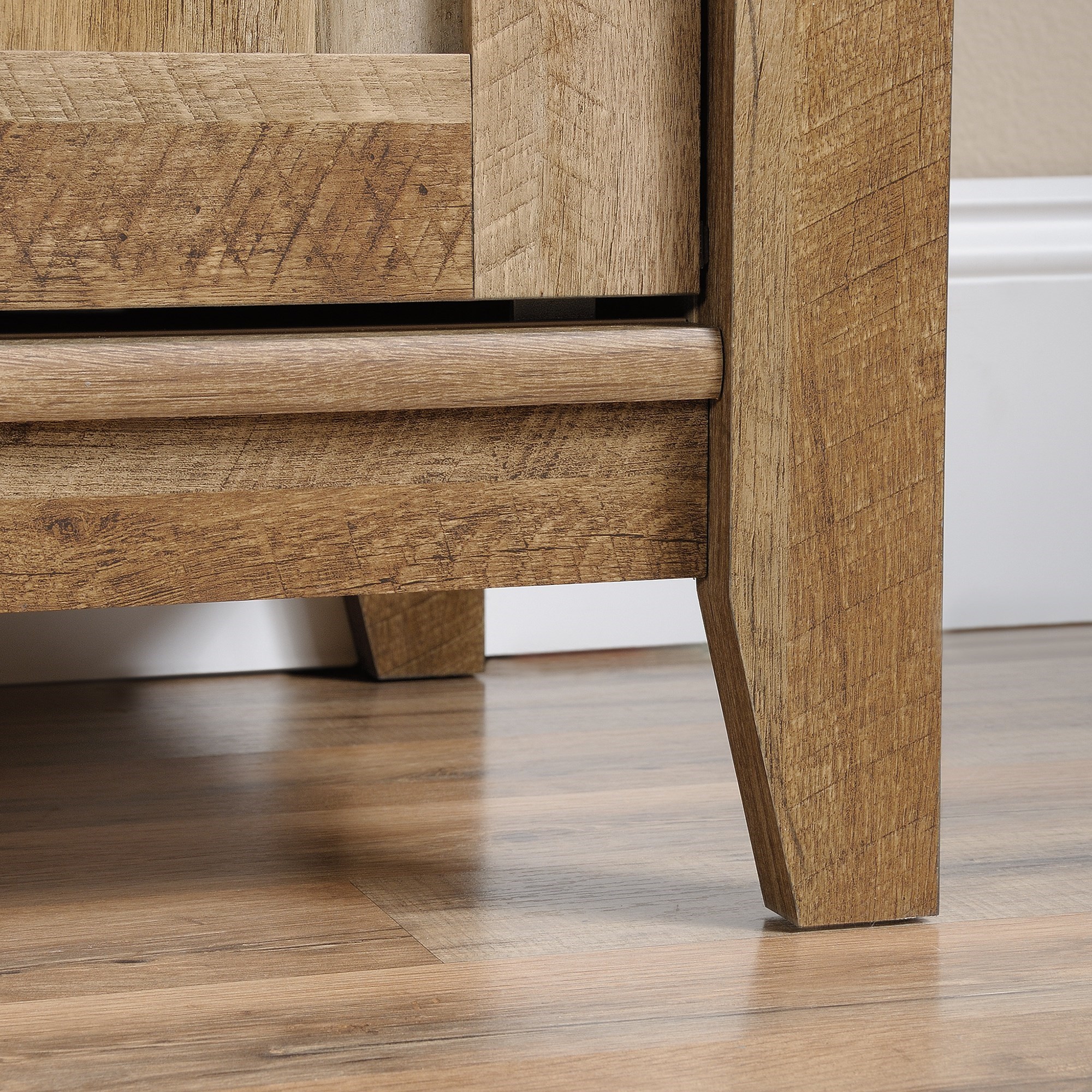 Sauder Dakota Pass Rustic Finish Credenza/TV Stand with Barn Doors Darvin Furniture TV Stands