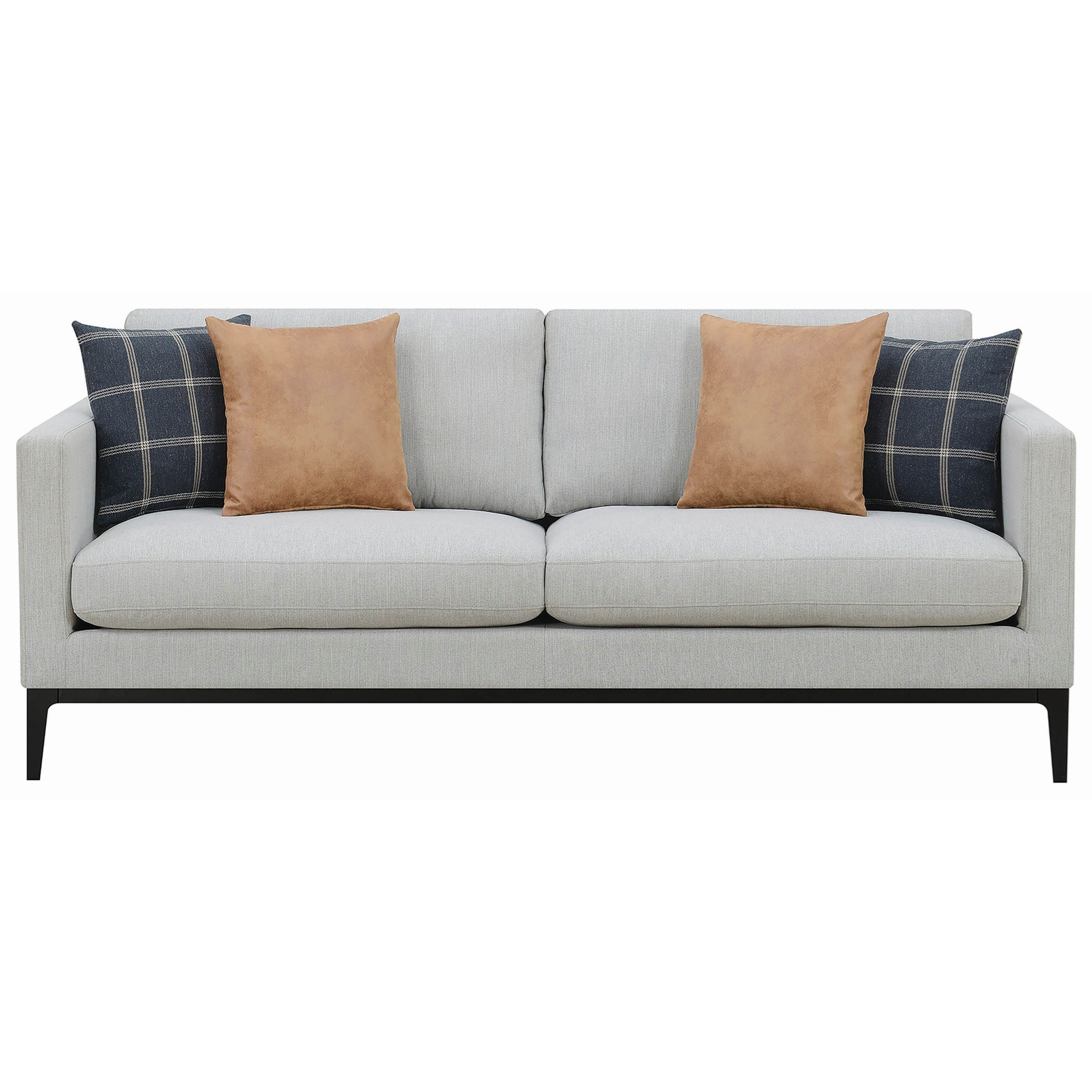Coaster Asherton Contemporary Sofa With Metal Base Value City