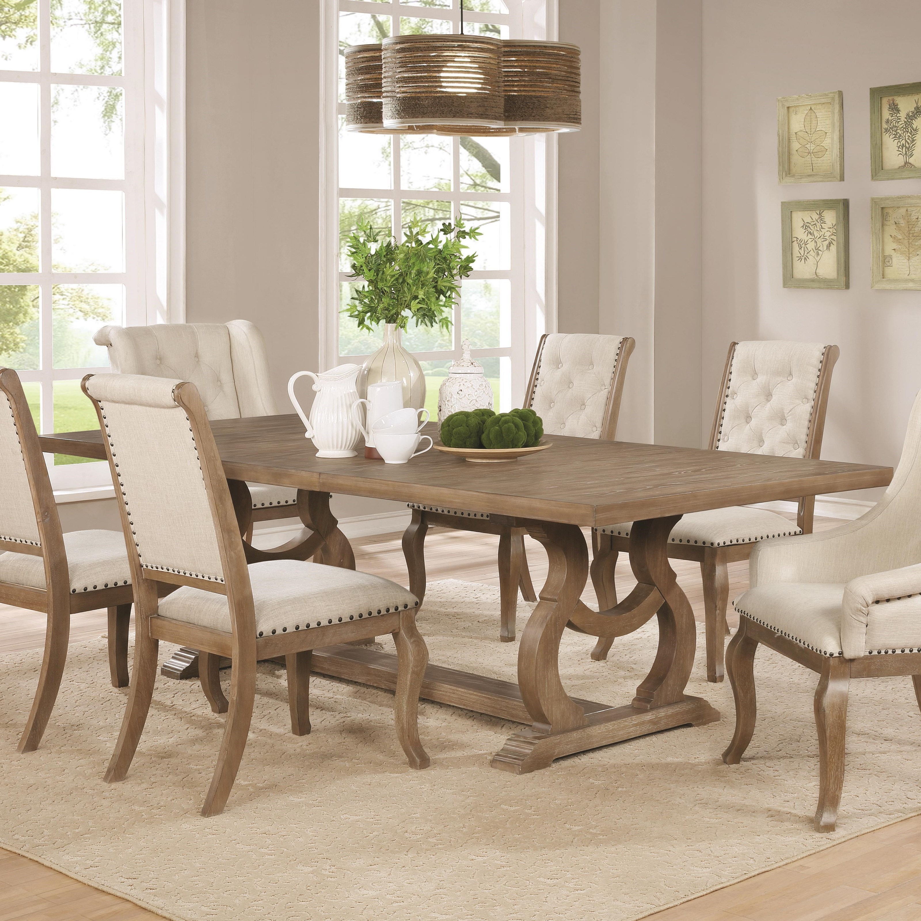 Glen Cove Traditional Dining Table With Trestle By Scott Living At Value City Furniture