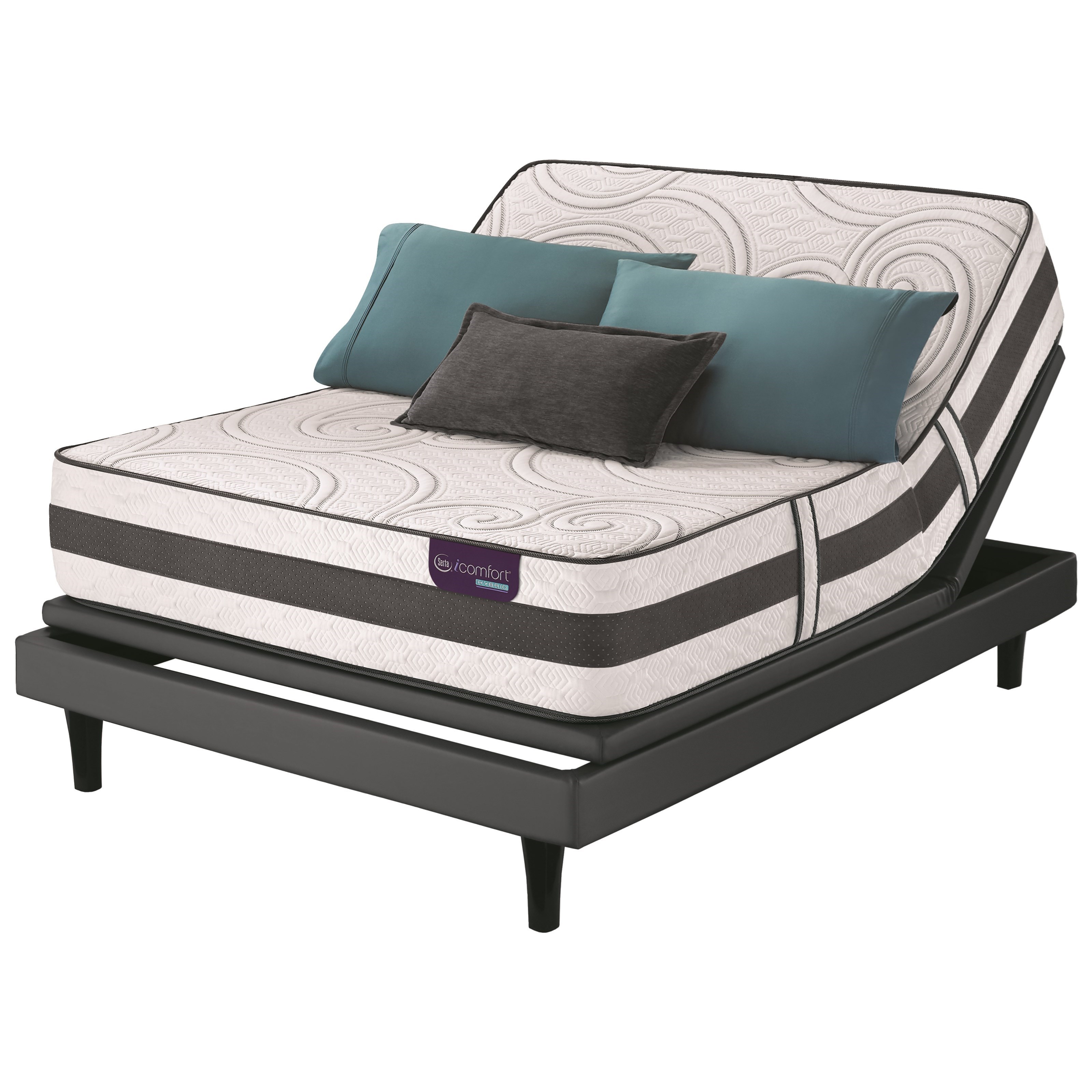 Serta Icomfort Hybrid Visionaire 500825358 1050 500828319 7550 Queen Icomfort Hybrid Visionaire Queen Extra Plush Mattresotionplus Adjule Foundation By Serta