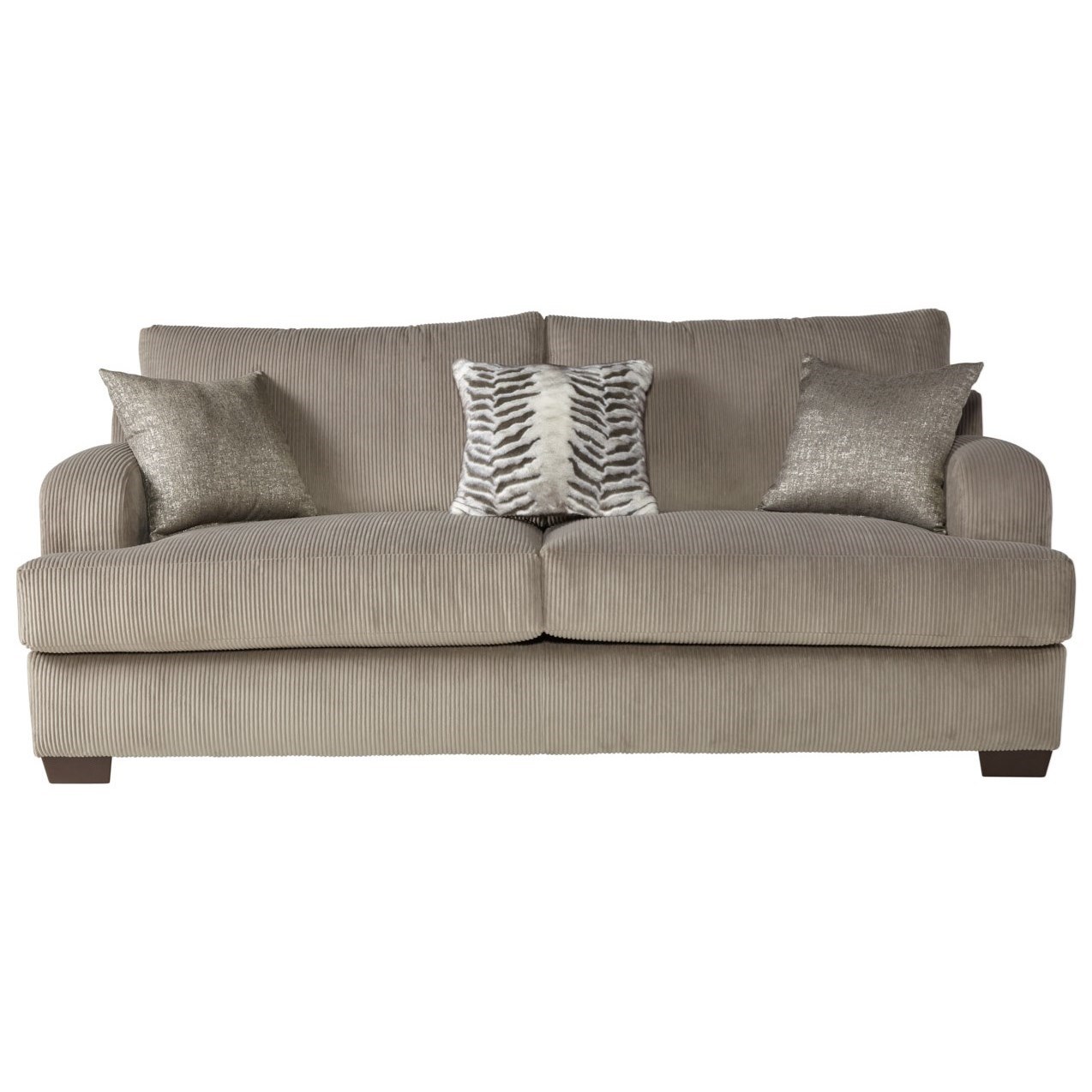 Serta Upholstery By Hughes Furniture 14100 Transitional Sofa With Block Feet Rooms For Less Loveseats