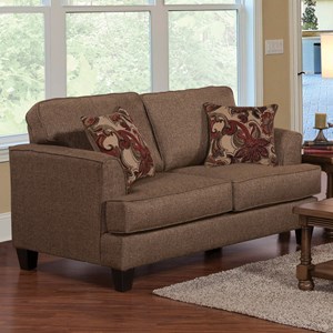 Serta Upholstery By Hughes Furniture 5625 Contemporary Stationary Serta Upholstery By Hughes Furniture 5625 Contemporary Stationary Upholstered Loveseat Colder S And Liance Love Seats