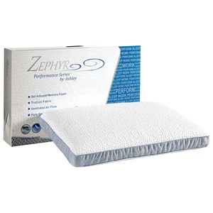 Sierra Sleep Zephyr Revitalize Pillow Gel Infused Memory Foam Pillow
