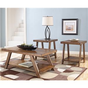 Signature Design by Ashley Bradley 3-in-1 Pack Occasional Tables