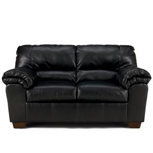 Signature Design by Ashley Commando - Black Upholstered Loveseat