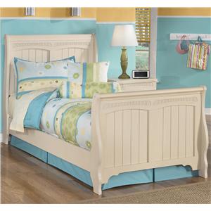 Signature Design by Ashley Cottage Retreat Twin Sleigh Bed