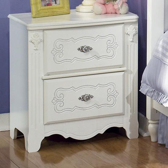 Signature Design by Ashley Exquisite B18892 2 Drawer Nightstand Beck