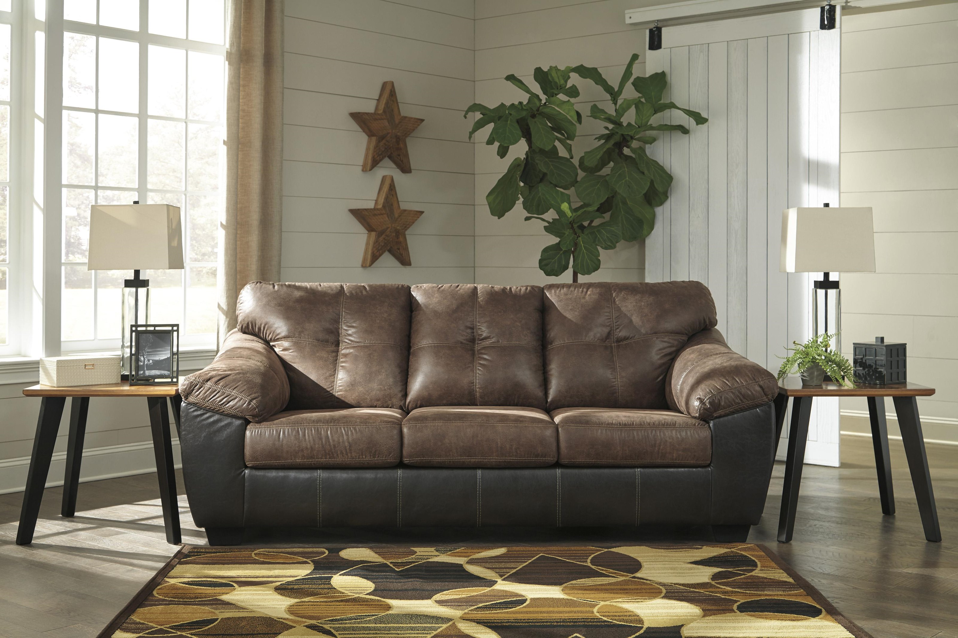 Signature Design by Ashley Gregale - 2 Tone Contemporary Stationary Sofa | Westrich Furniture ...