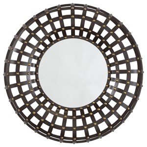 Signature Design by Ashley Accent Mirrors Ogier Brown/Gold Finish Accent Mirror