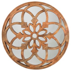 Signature Design by Ashley Accent Mirrors Oilhane Natural Accent Mirror