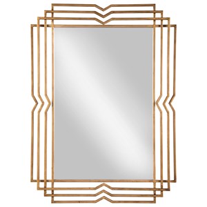 Signature Design by Ashley Accent Mirrors Tracey Antique Gold Finish Accent Mirror