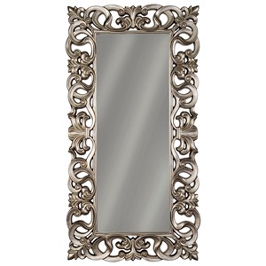 Signature Design by Ashley Accent Mirrors Lucia Antique Silver Finish Accent Mirror
