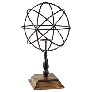 Signature Design by Ashley Accents Devlin Bronze Finish Candle Holder