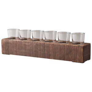 Signature Design by Ashley Accents Cassandra Brown Candle Holder