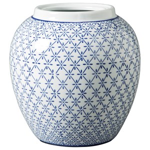 Signature Design by Ashley Accents Dionyhsius Blue/White Vase
