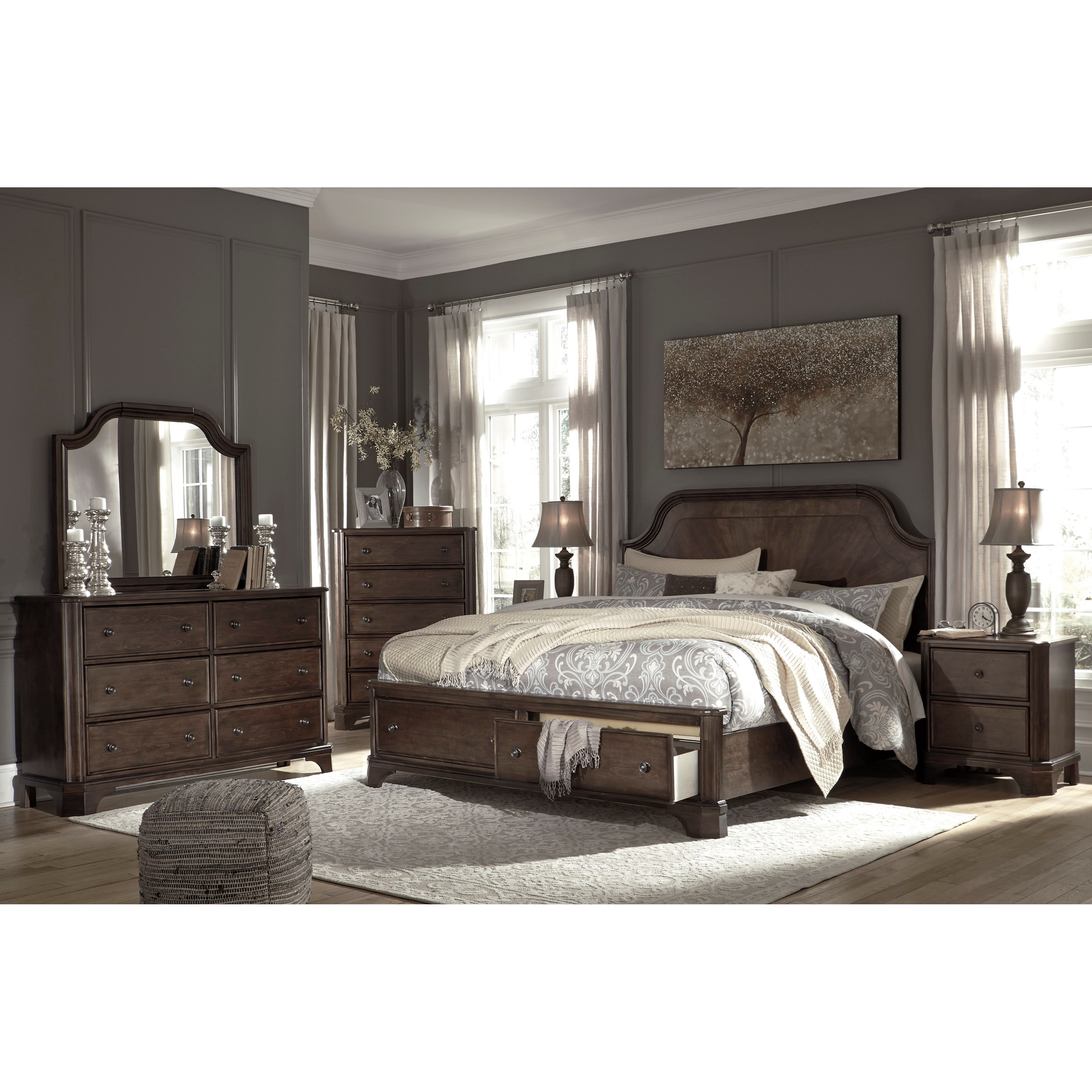 Signature Design by Ashley Adinton B517 Q Bedroom Group 1 ...