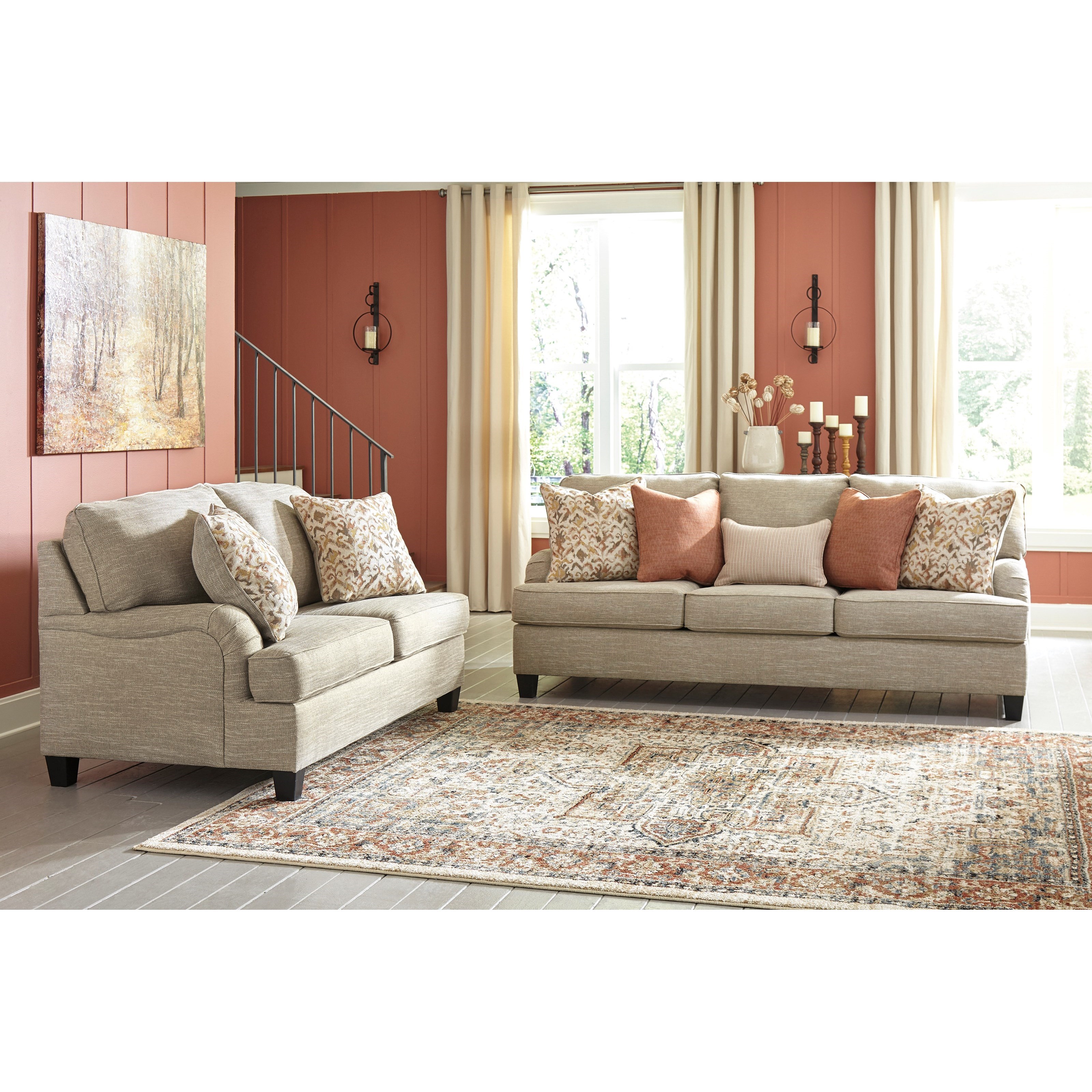 Signature Design By Ashley Almanza Living Room Group Household